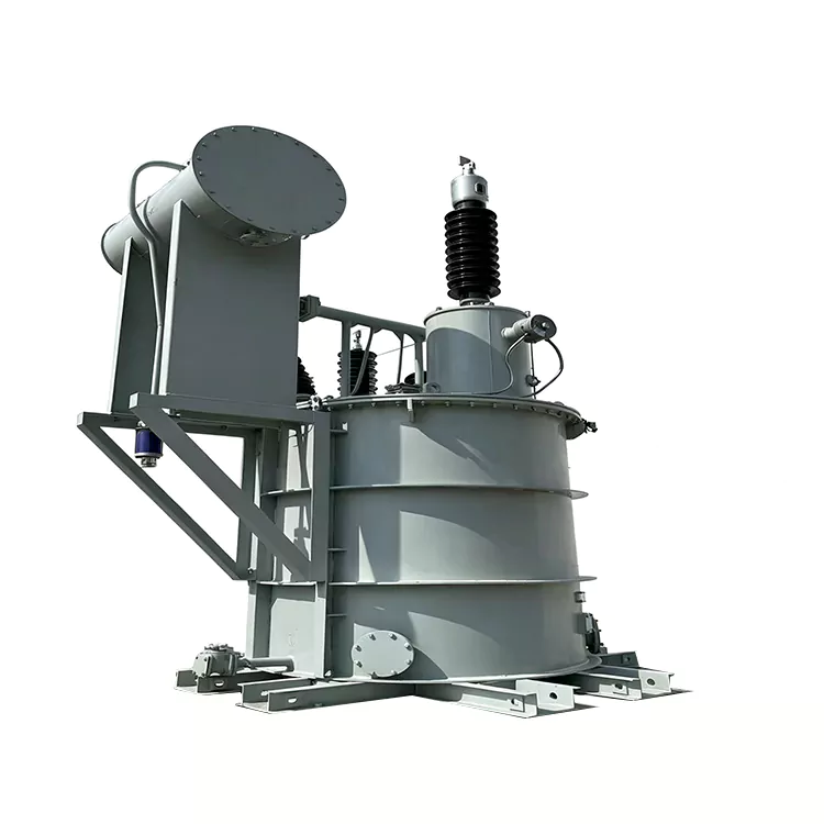 Neutral grounding reactor installed between a transformer neutral point and ground
